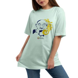 Camiseta cuello redondo diseño Gandhi - Mujer