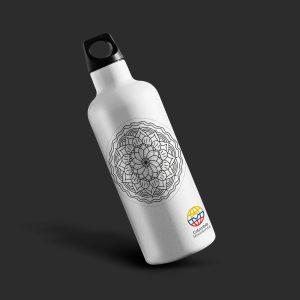 Botella deportiva diseño mandala