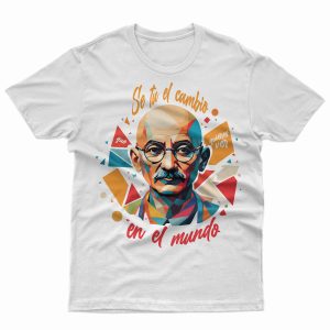 Camisa Mahatma Gandhi Huellas de paz
