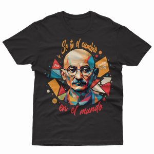 Camisa Mahatma Gandhi Huellas de paz